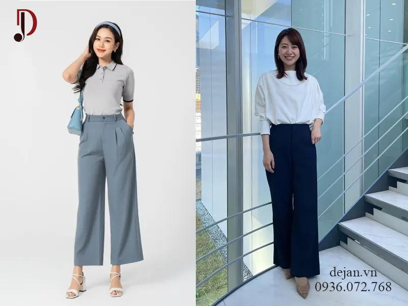 Phối đồ theo dáng người chữ nhật.