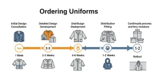 Đặt đồng phục mất bao lâu? Timeline chi tiết giúp bạn chủ động kế hoạch