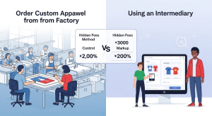 So sánh may tại xưởng và đặt qua trung gian: Doanh nghiệp nên chọn cách nào?