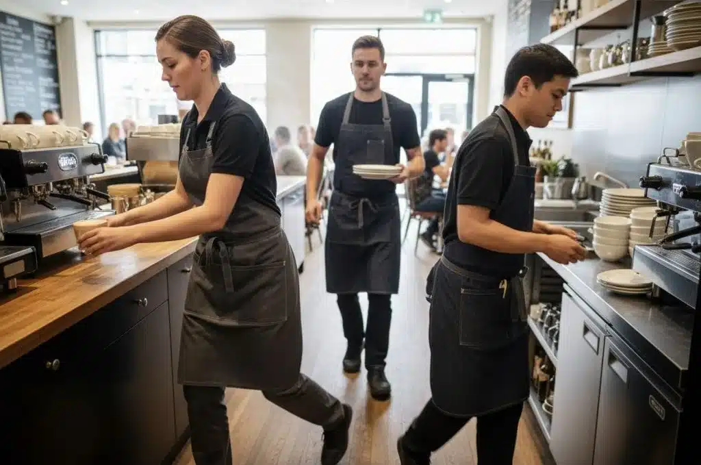 Đồng phục nhà hàng tối giản dành cho chuỗi F&B