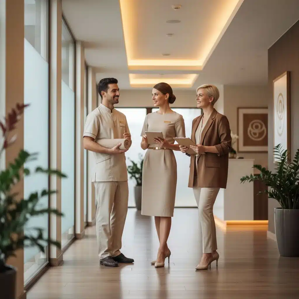 Đồng phục spa hiện đại phối màu thương hiệu