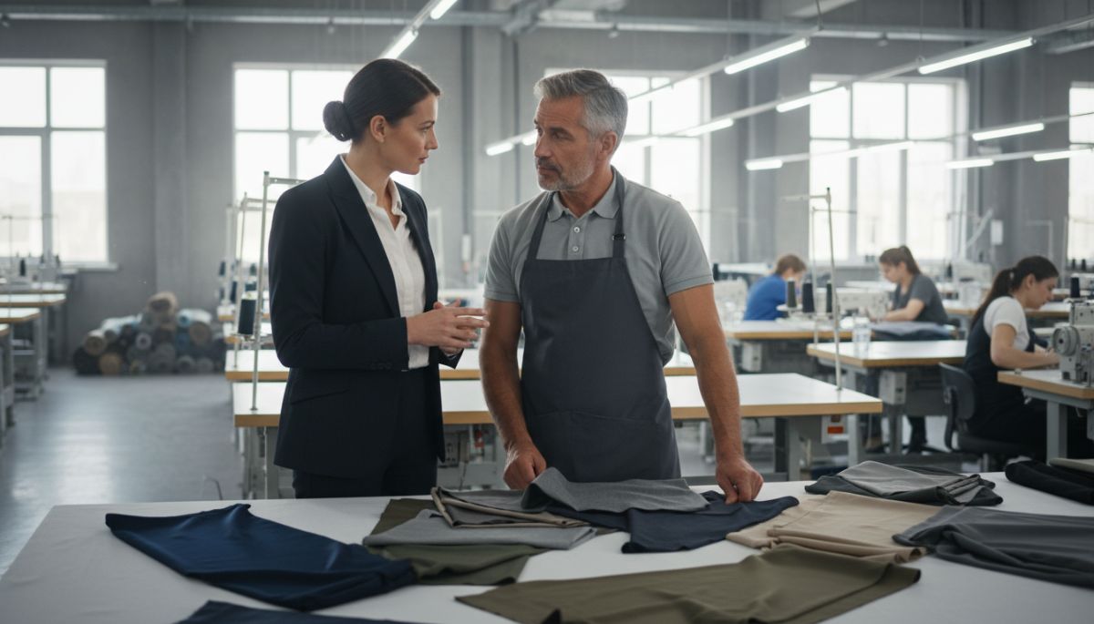 So sánh đặt may đồng phục công sở tại xưởng và qua trung gian 1 So sánh đặt may đồng phục công sở tại xưởng và qua trung gian