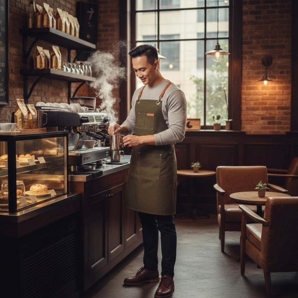 Đồng phục barista cao cấp cho quán café – lounge – hotel 4 Đồng phục barista cao cấp cho quán café – lounge – hotel