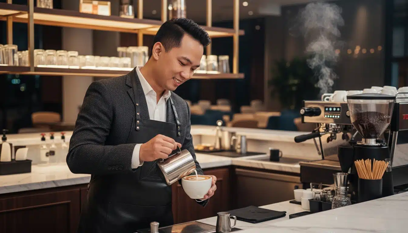 Đồng phục barista cao cấp cho quán café – lounge – hotel 1 Đồng phục barista cao cấp cho quán café – lounge – hotel