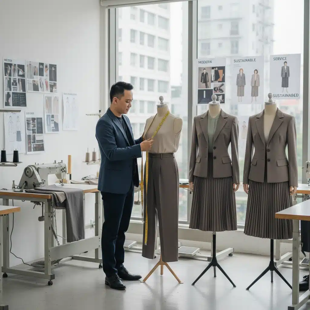 Đồng phục công sở Hàn Quốc phù hợp doanh nghiệp dịch vụ (1)