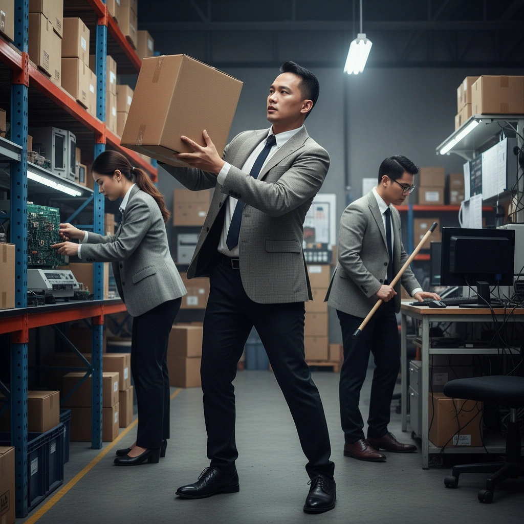 Đồng phục công sở theo ngành: dịch vụ – văn phòng – sản xuất nhẹ nên khác nhau thế nào? 3 Đồng phục công sở theo ngành dịch vụ – văn phòng – sản xuất nhẹ nên khác nhau thế nào