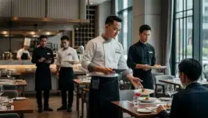Đồng phục dịch vụ F&B cao cấp – vai trò & tự động hóa vận hành