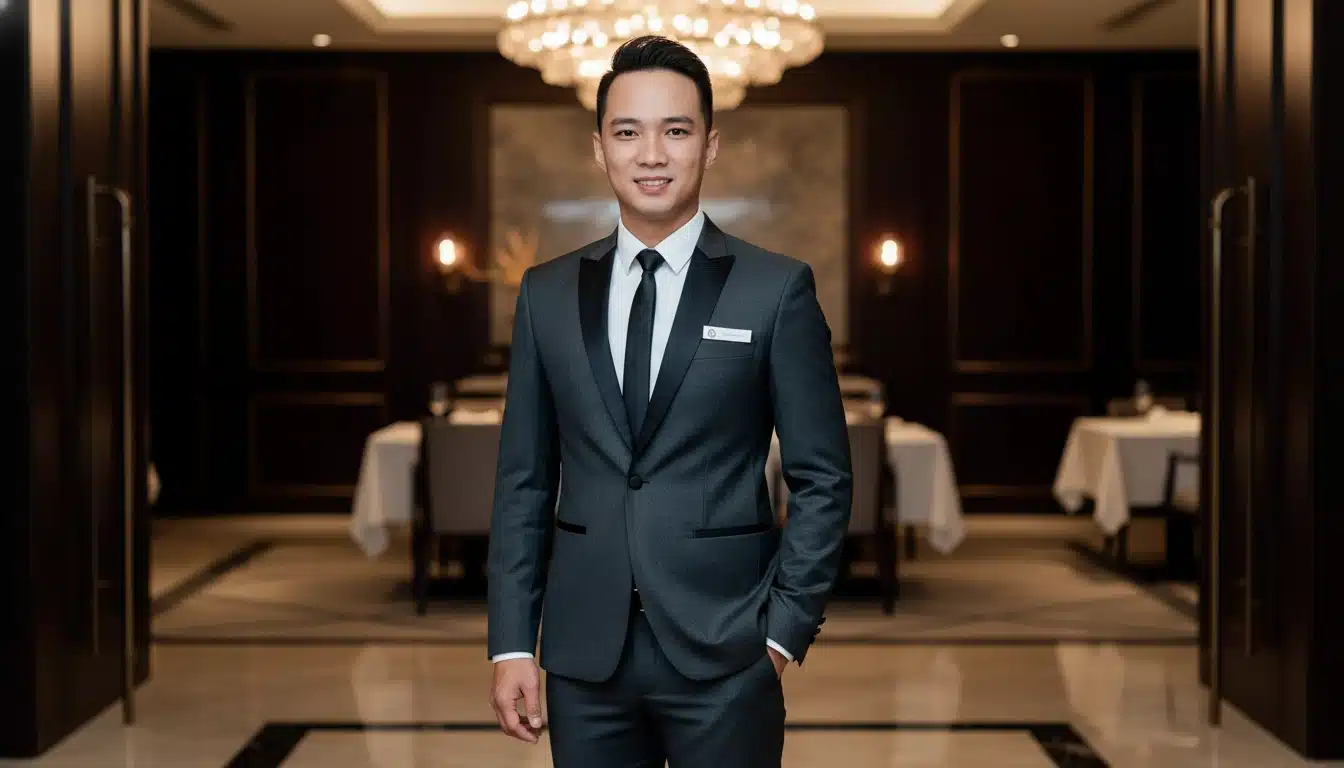 Đồng phục nhà hàng cao cấp dành cho nhà hàng khách sạn 4–5 sao