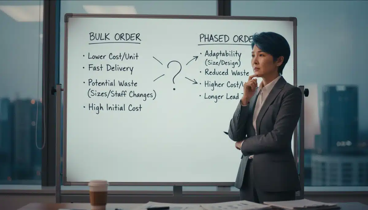 Nên may đồng phục công sở một lần hay chia theo từng giai đoạn? 1 Nên may đồng phục công sở một lần hay chia theo từng giai đoạn