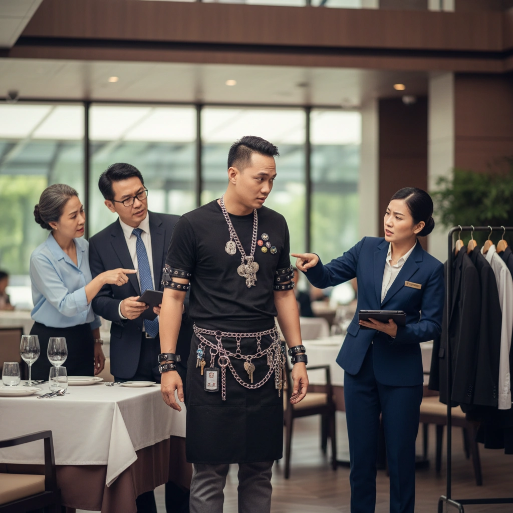 Những sai lầm khi chọn phụ kiện đồng phục nhà hàng cao cấp