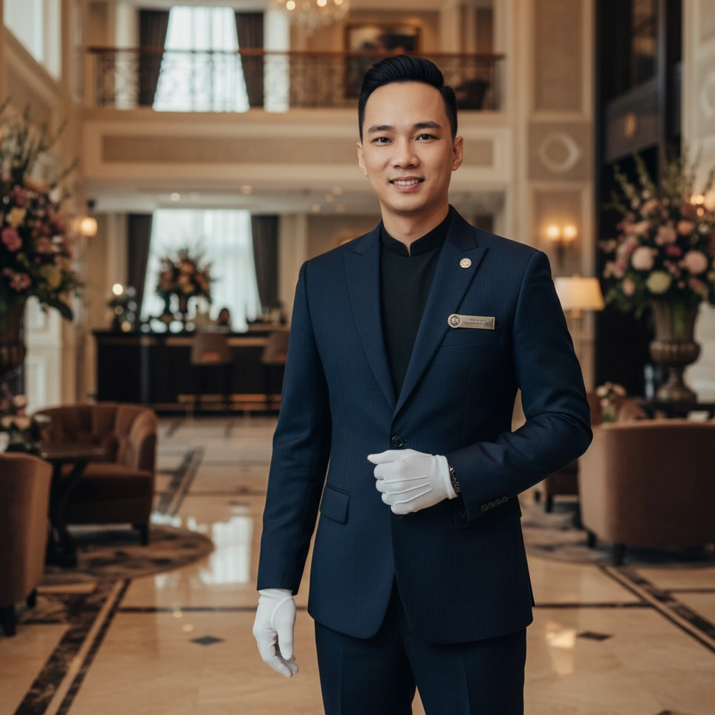 Phụ kiện đồng phục giúp tăng nhận diện cho nhà hàng – khách sạn cao cấp