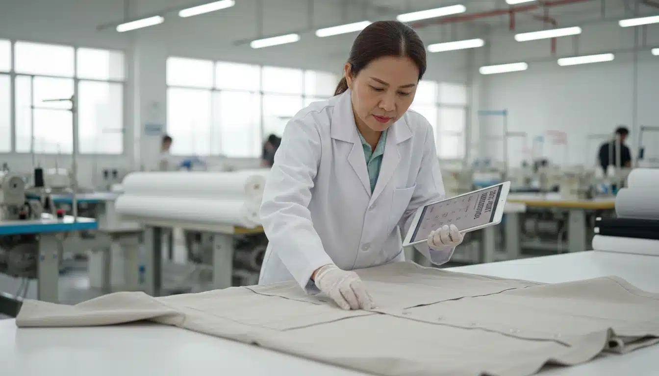 Checklist nghiệm thu đồng phục F&B trước sản xuất hàng loạt (QC theo 20 điểm)