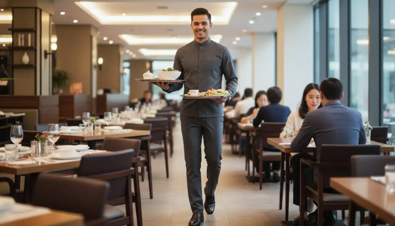 Chọn chất liệu theo khu vực: bếp nóng – bar ẩm – phục vụ di chuyển (F&B-specific) 3 Chọn chất liệu theo khu vực bếp nóng – bar ẩm – phục vụ di chuyển (F&B-specific)