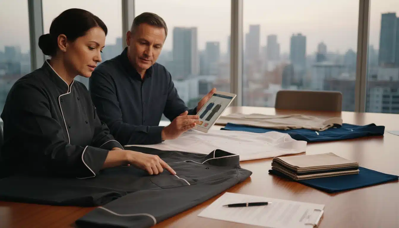 Vì sao nên demo mẫu đồng phục F&B trước khi ký hợp đồng sản xuất