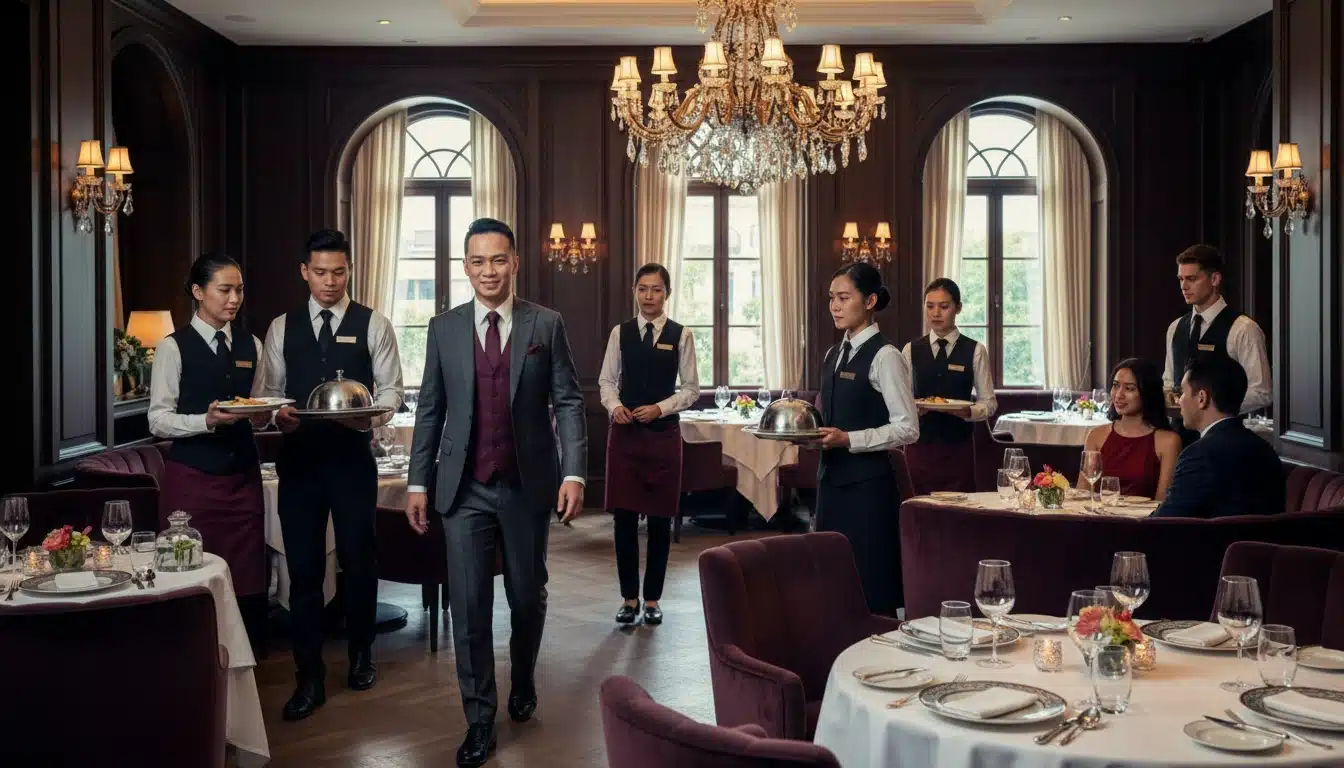 Vì sao nhà hàng cao cấp thường đầu tư mạnh vào đồng phục
