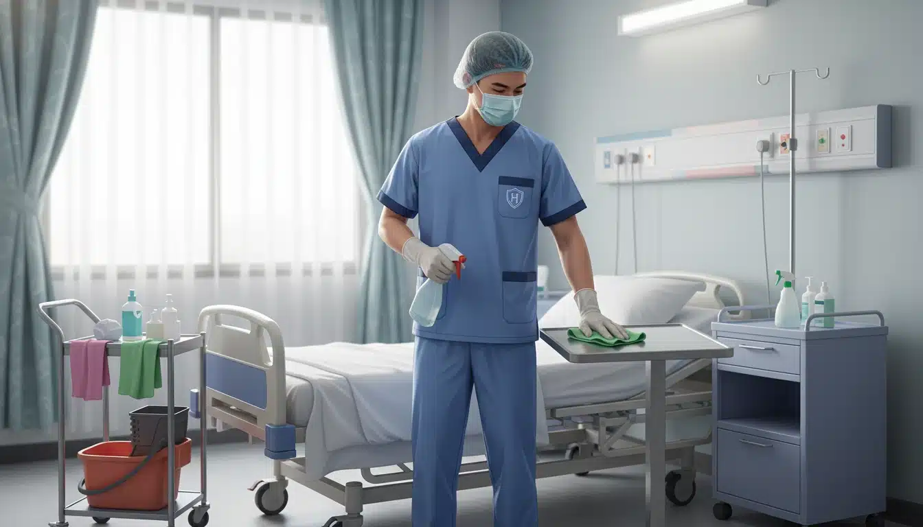 Báo giá may đồng phục tạp vụ bệnh viện tại Quận Phú Nhuận