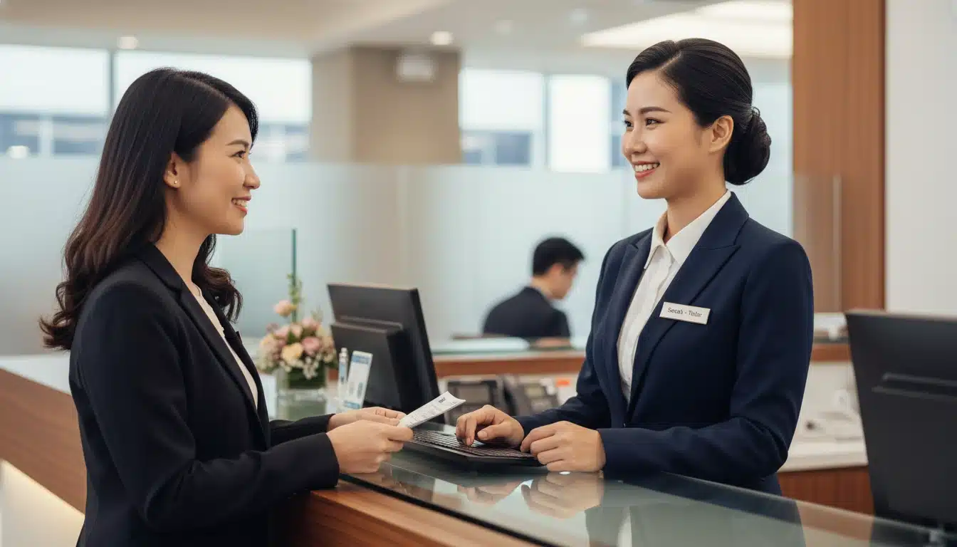 Đồng phục cho hội sở ngân hàng và cụm phòng giao dịch 2 Đồng phục cho hội sở ngân hàng và cụm phòng giao dịch