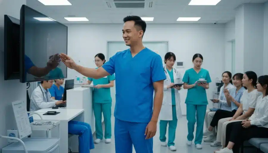 Đồng phục phòng khám đa khoa nên chọn chất liệu nào để mặc thoải mái cả ngày