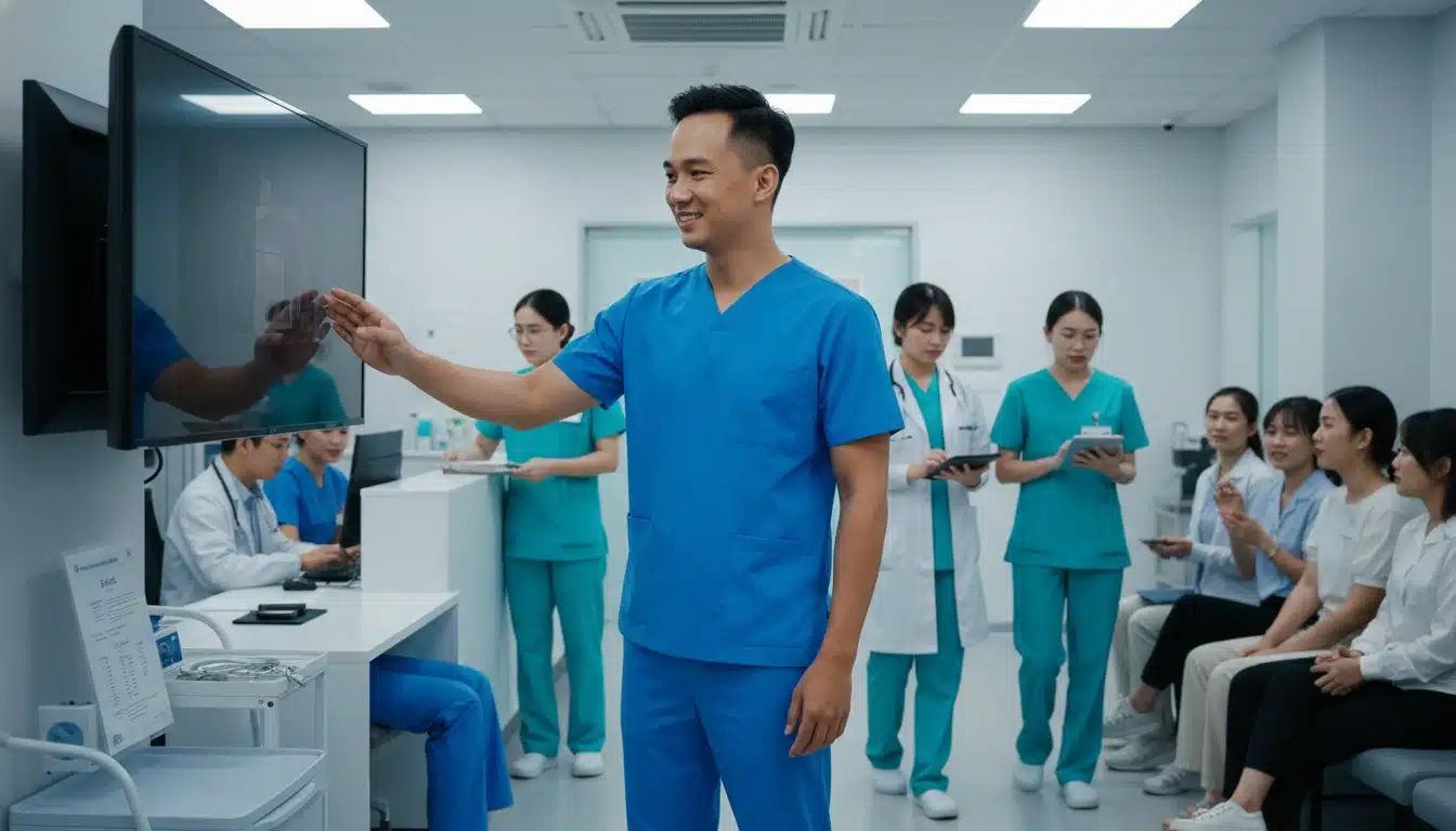 Đồng phục phòng khám đa khoa nên chọn chất liệu nào để mặc thoải mái cả ngày