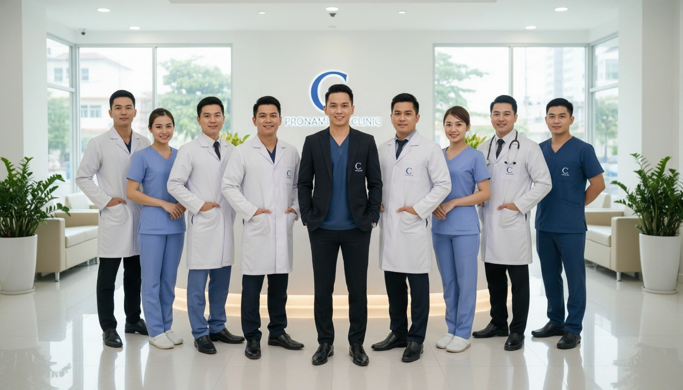 May đồng phục chuỗi phòng khám giải pháp đồng bộ nhiều chi nhánh