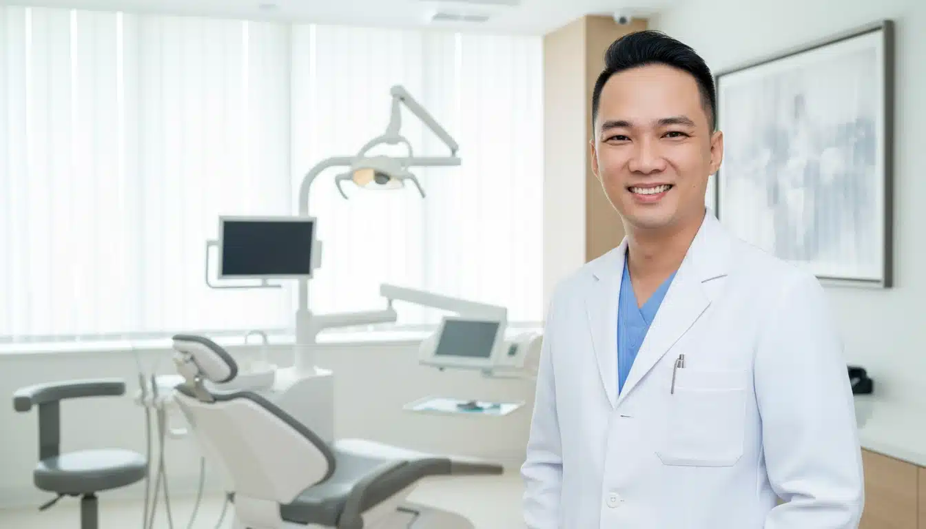 May đồng phục nha khoa cao cấp: từ bác sĩ đến lễ tân