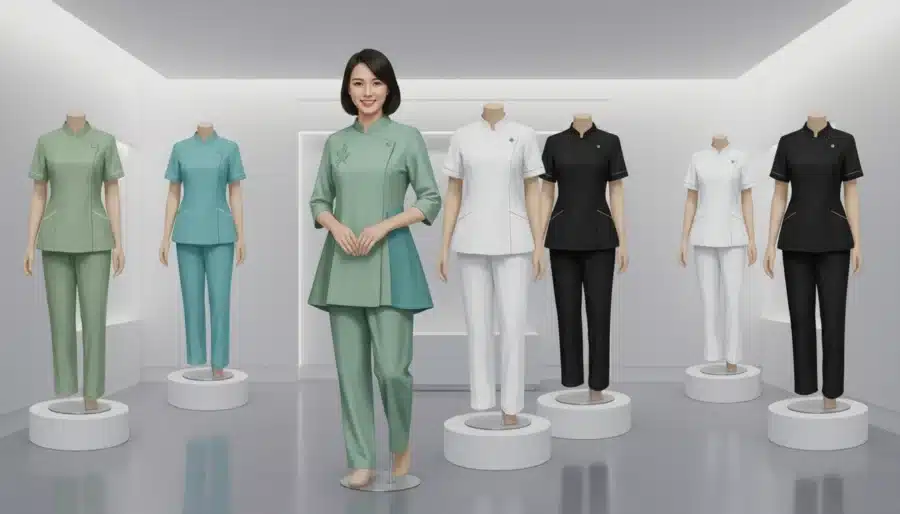 May đồng phục spa – clinic – beauty center theo concept thương hiệu