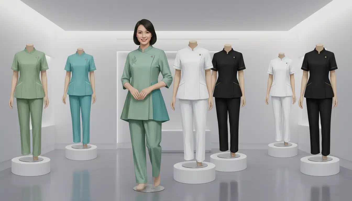 May đồng phục spa – clinic – beauty center theo concept thương hiệu