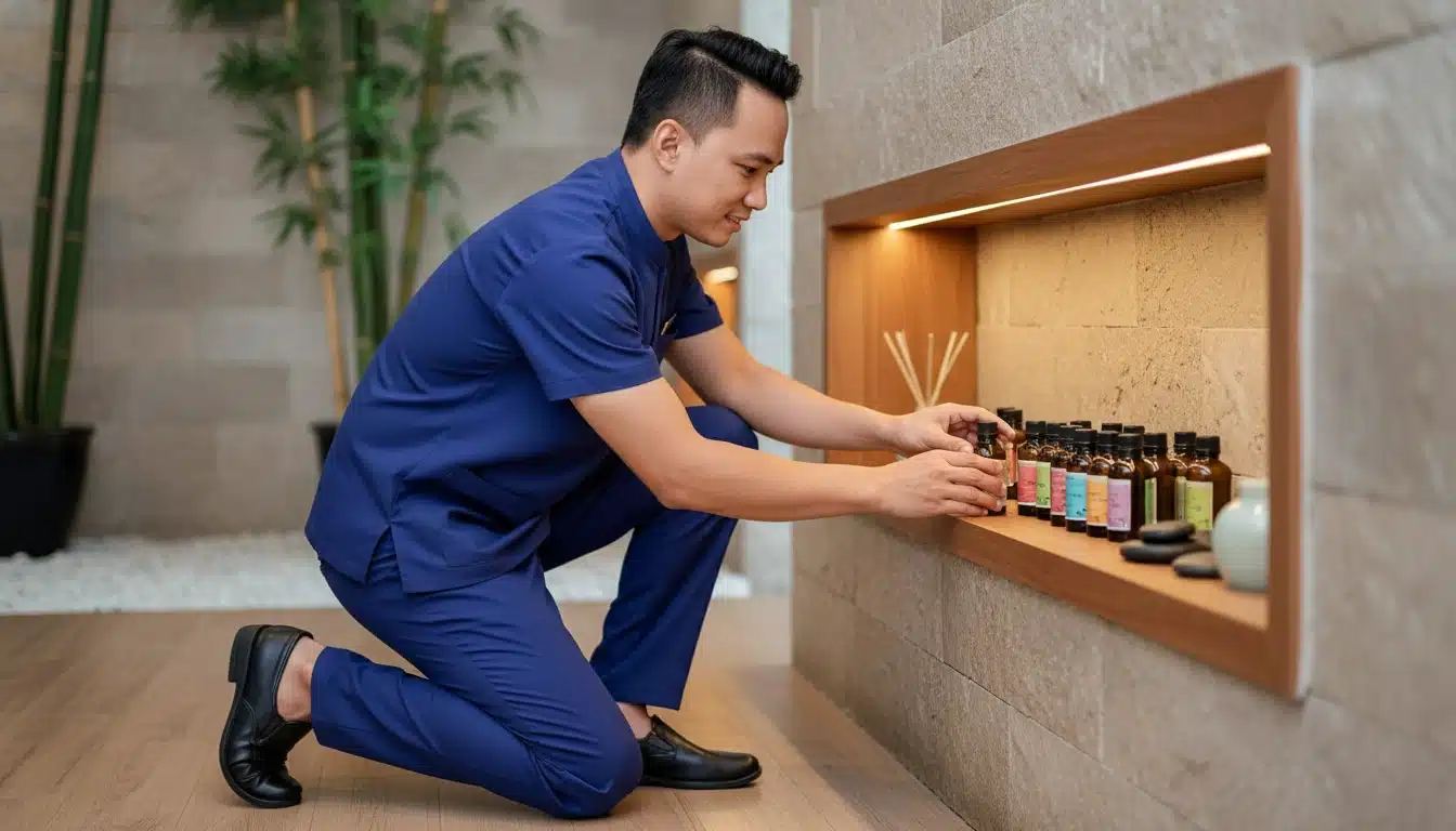 Spa nên chọn đồng phục váy hay bộ quần áo để vừa đẹp vừa tiện làm việc? 2 Spa nên chọn đồng phục váy hay bộ quần áo để vừa đẹp vừa tiện làm việc