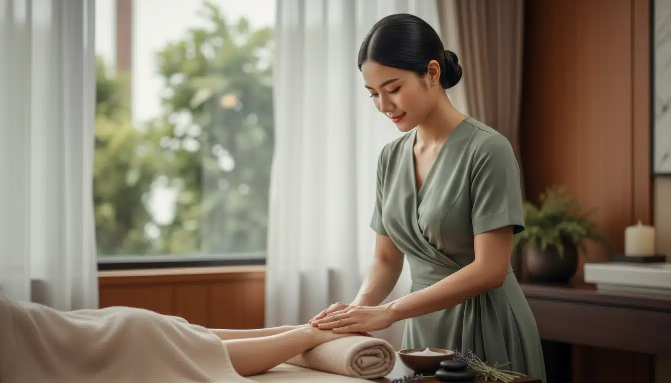 Spa nên chọn đồng phục váy hay bộ quần áo để vừa đẹp vừa tiện làm việc? 3 Spa nên chọn đồng phục váy hay bộ quần áo để vừa đẹp vừa tiện làm việc