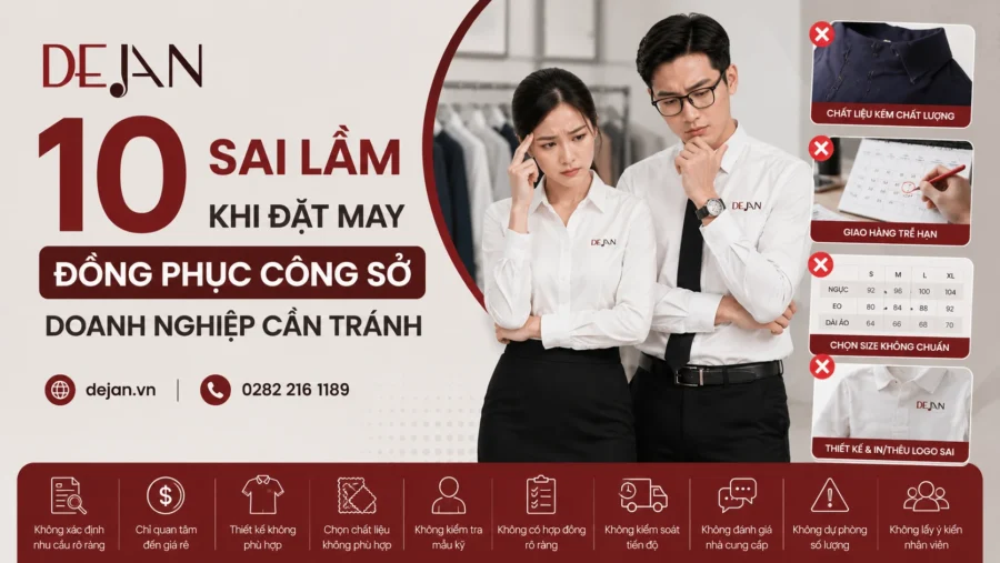 10 sai lầm khi đặt may đồng phục công sở doanh nghiệp cần tránh