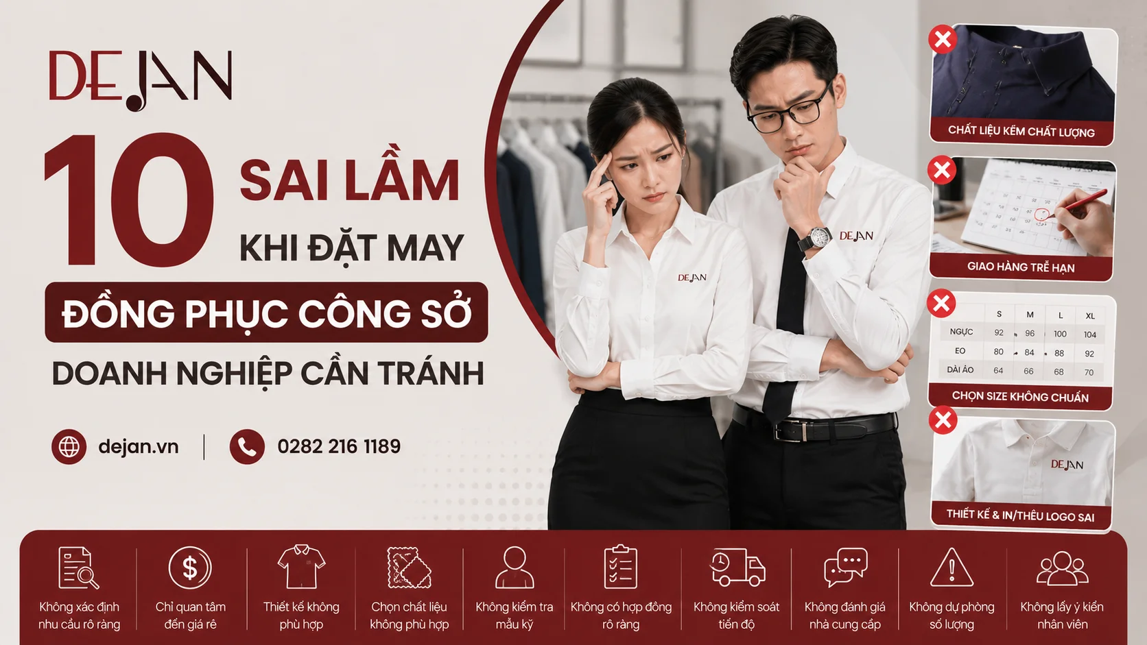 10 sai lầm khi đặt may đồng phục công sở doanh nghiệp cần tránh