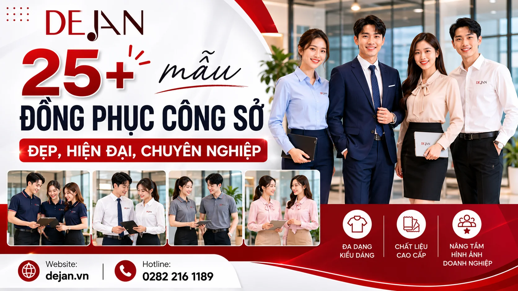 25+ mẫu đồng phục công sở đẹp