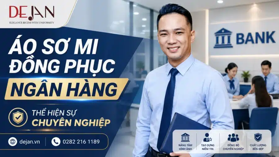 Áo sơ mi đồng phục ngân hàng – thể hiện sự chuyên nghiệp