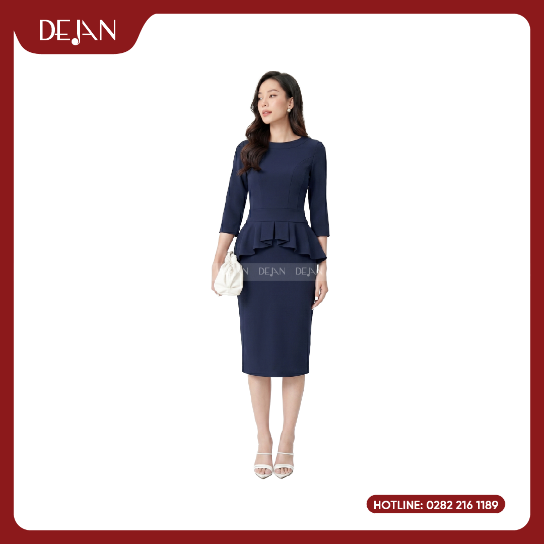 Đầm đồng phục DJDN12101 Đầm đồng phục nữ DEJAN UNIFORM phù hợp cho môi trường công sở doanh nhân