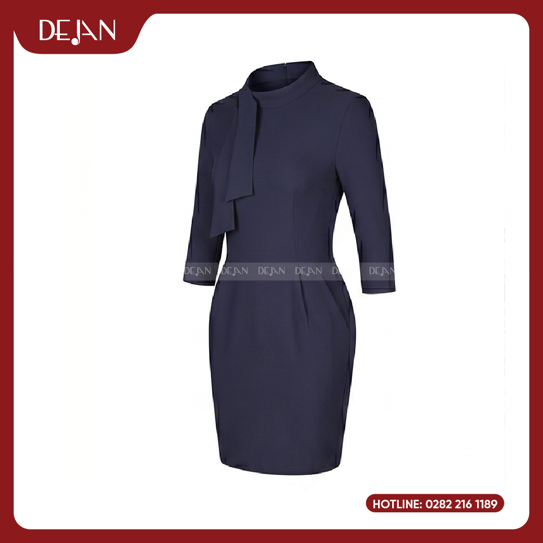 Đầm đồng phục DJDN12102 Đầm đồng phục nữ DEJAN UNIFORM phù hợp cho môi trường công sở doanh nhân