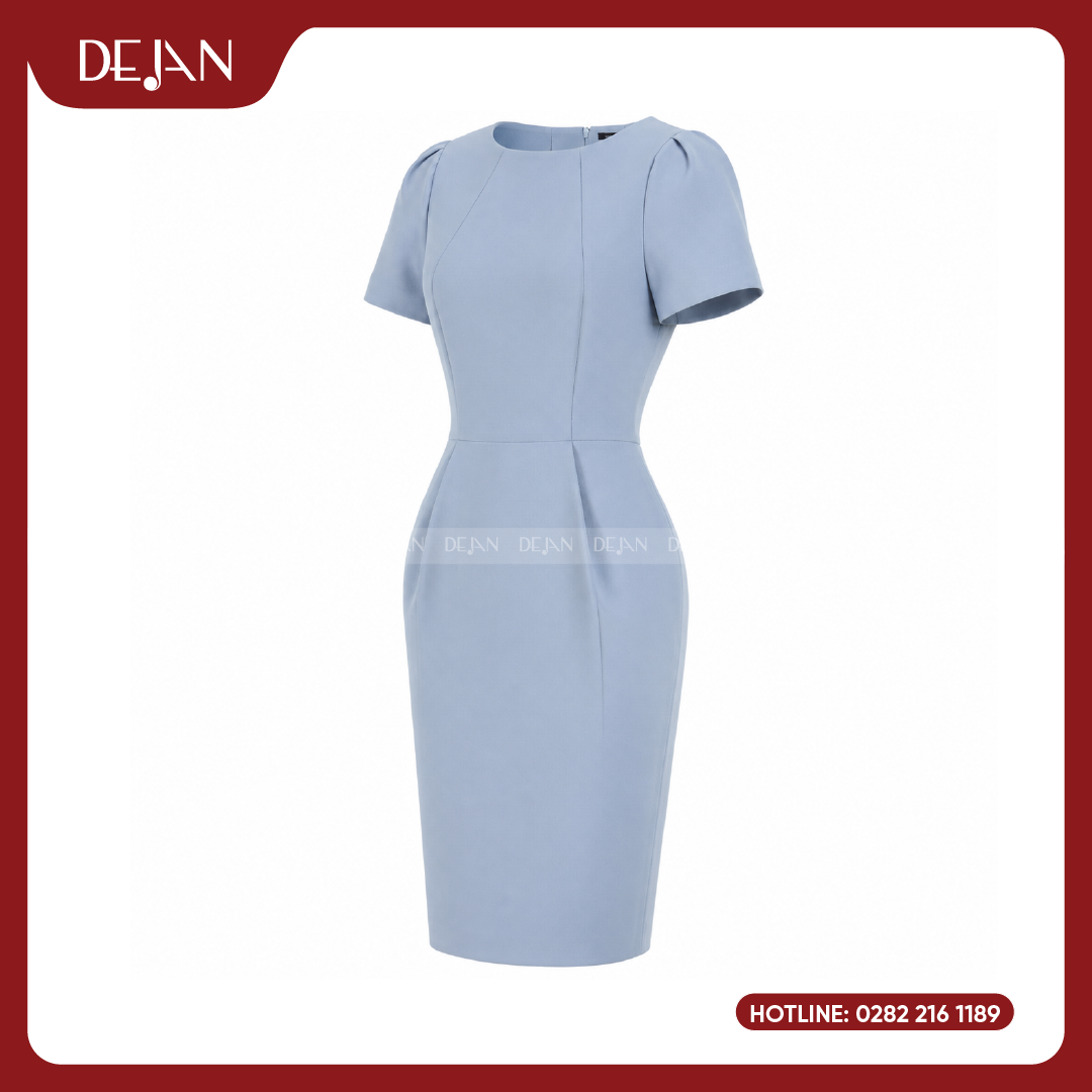 Đầm đồng phục DJDN12109 Đầm đồng phục nữ DEJAN UNIFORM phù hợp cho môi trường công sở doanh nhân