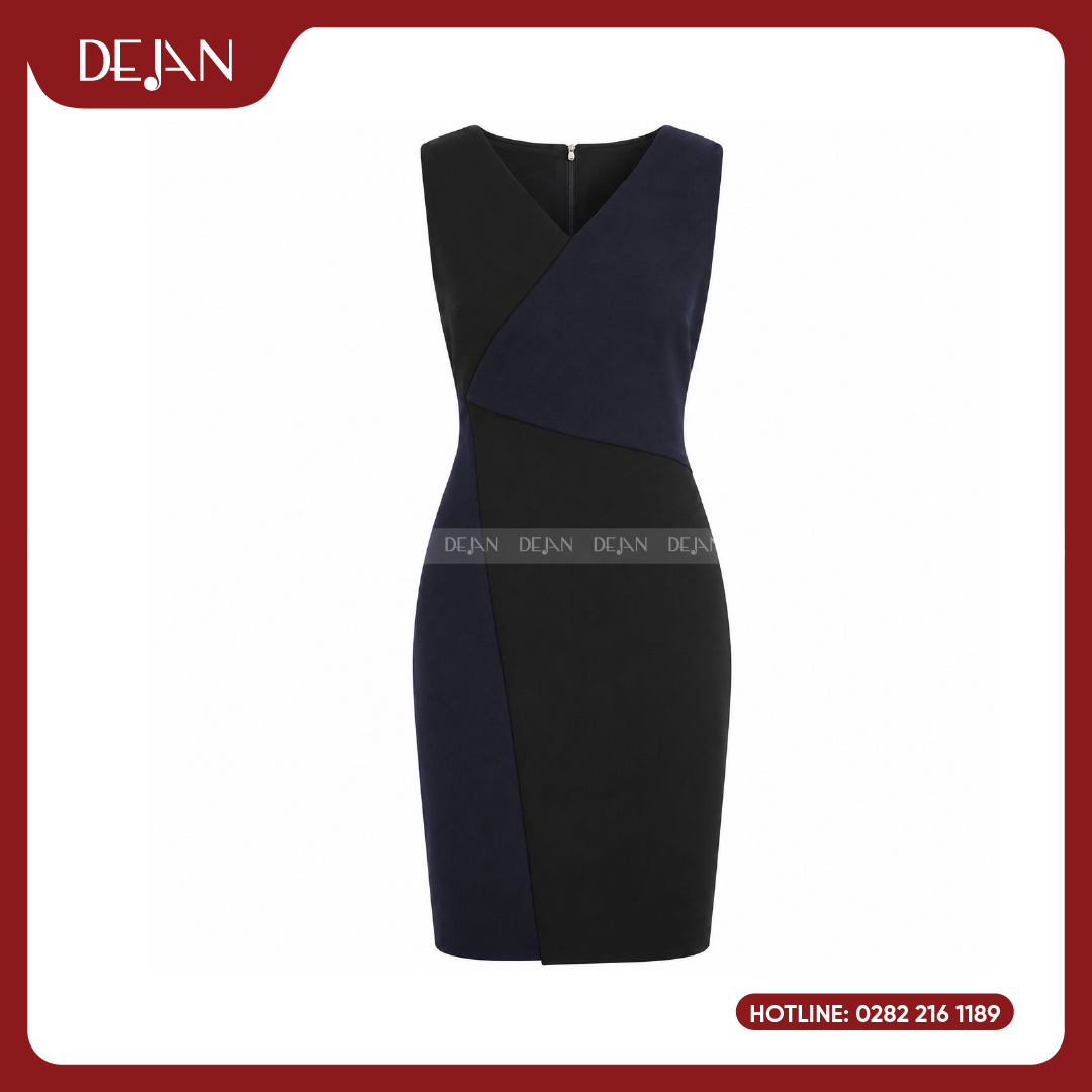 Đầm đồng phục DJDN12108 Đầm đồng phục nữ DEJAN UNIFORM phù hợp cho môi trường công sở doanh nhân