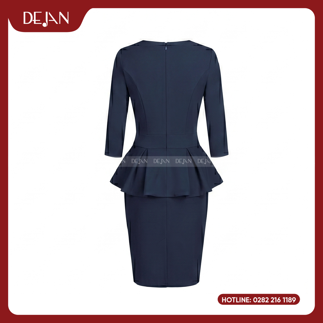 Đầm đồng phục DJDN12101 Đầm đồng phục nữ DEJAN UNIFORM phù hợp cho môi trường công sở doanh nhân