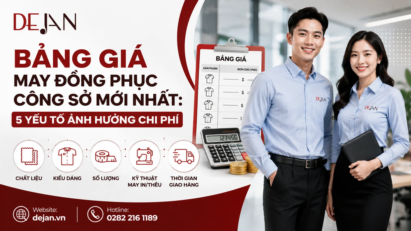 Bảng giá may đồng phục công sở mới nhất