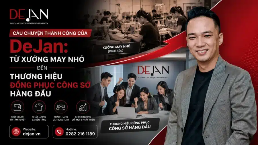 Câu chuyện thành công của DeJan Từ xưởng may nhỏ đến thương hiệu đồng phục công sở hàng đầu