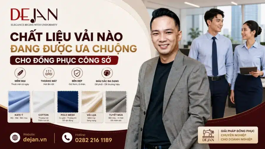 Chất liệu vải nào đang được ưa chuộng cho đồng phục công sở