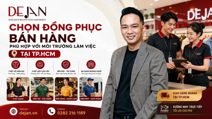 Chọn đồng phục bán hàng phù hợp với môi trường làm việc tại TPHCM