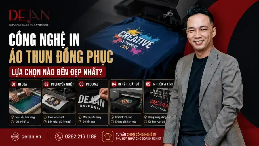 Công nghệ in áo thun đồng phục – Lựa chọn nào bền đẹp nhất?