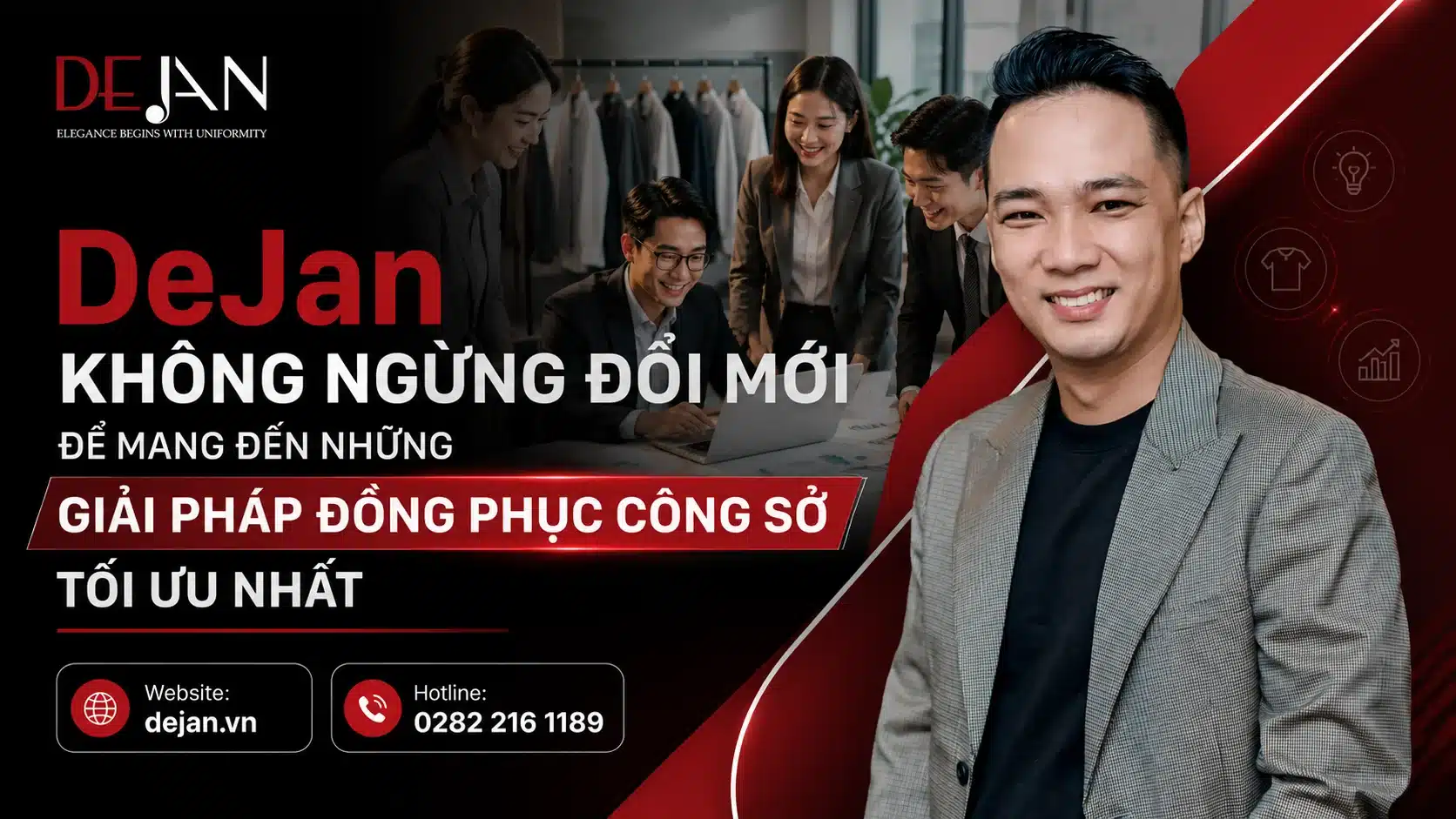 DeJan không ngừng đổi mới để mang đến những giải pháp đồng phục công sở tối ưu nhất