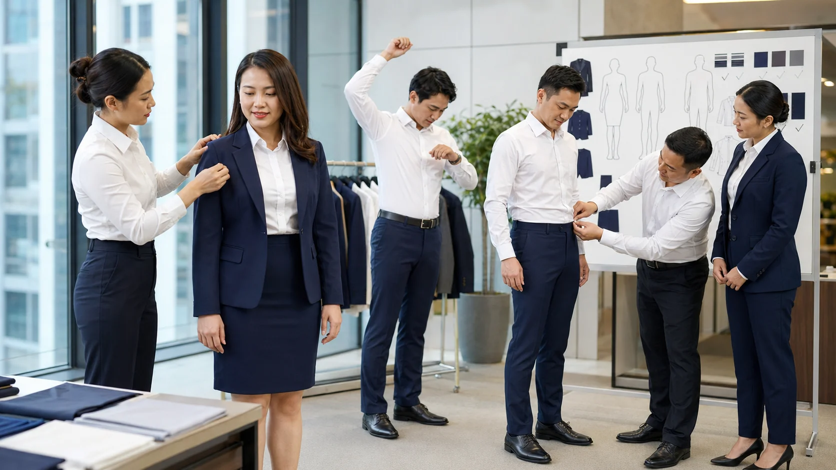 FAQ đồng phục công sở: thời gian may, size, chất liệu, bảo hành, giao hàng