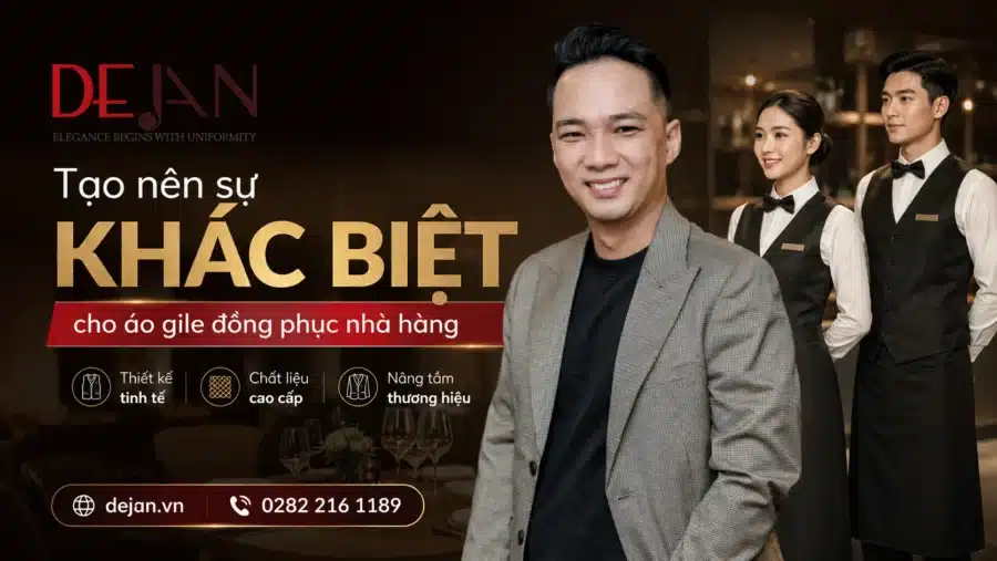 DeJan – Tạo nên sự KHÁC BIỆT cho áo gile đồng phục nhà hàng