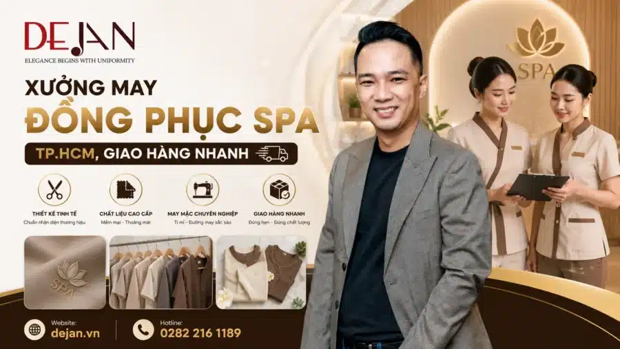 Xưởng may đồng phục spa TP.HCM, giao hàng nhanh