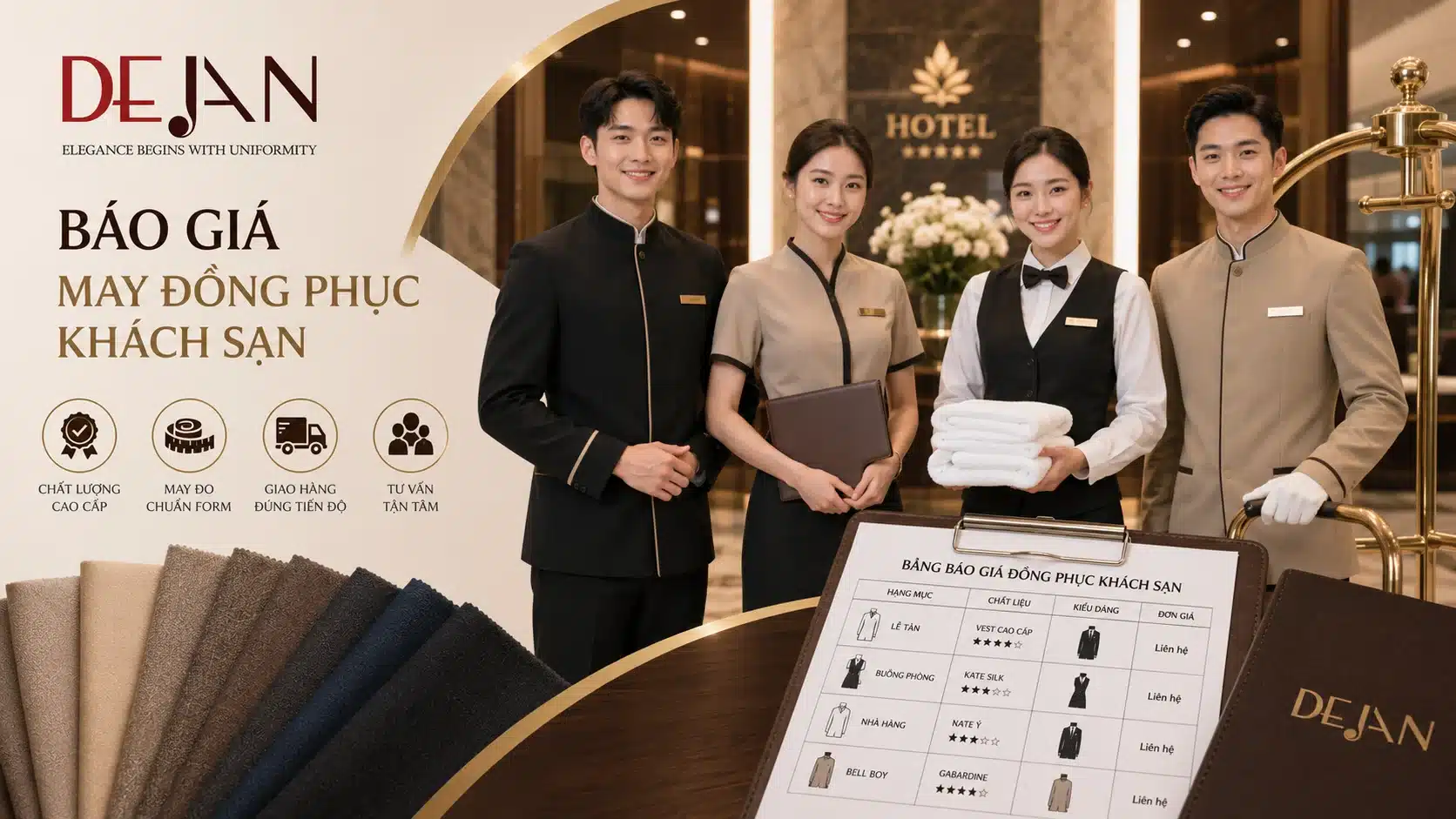 Báo Giá May Đồng Phục Khách Sạn