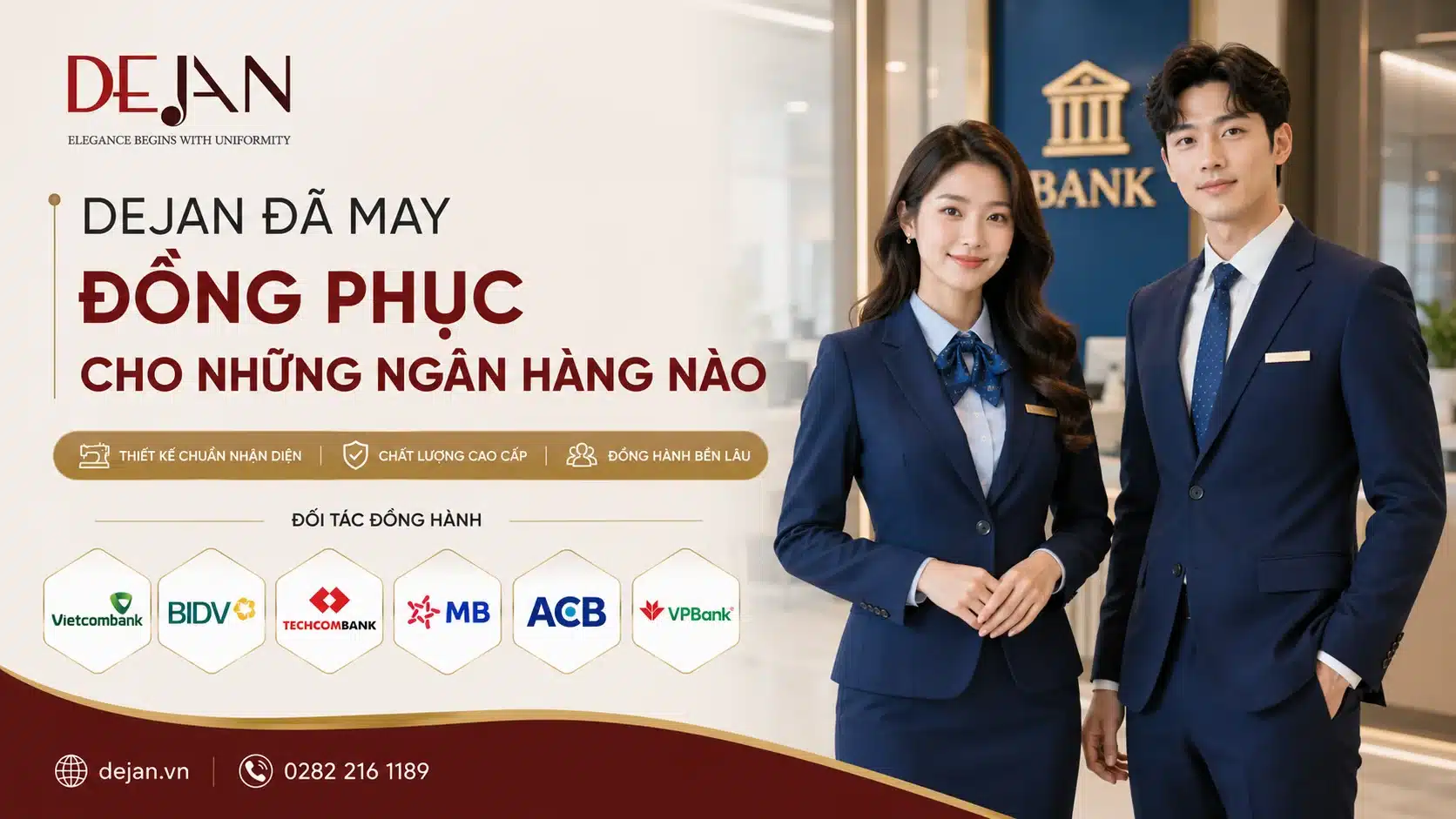 DeJan Đã May Đồng Phục Cho Những Ngân Hàng Nào Case Study Thực Tế