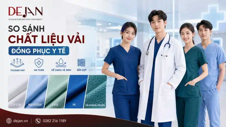 So Sánh Chất Liệu Vải Đồng Phục Y Tế Co Giãn, Kháng Khuẩn Hay Thấm Hút